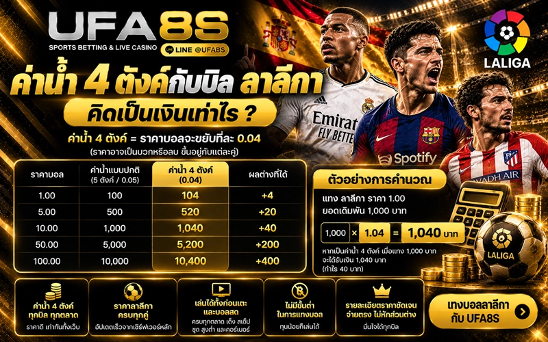 ค่าน้ำ 4 ตังค์กับลีกลาลีกา